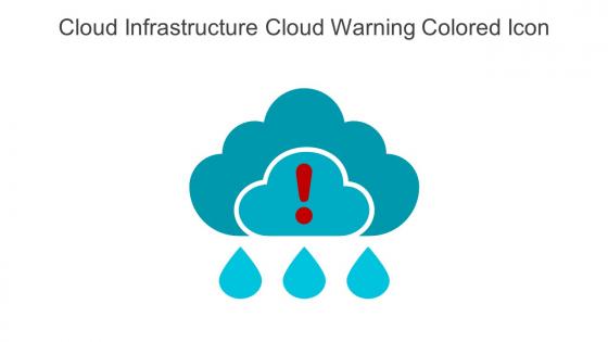 Cloud Infrastructure Cloud Warning Colored Icon In Powerpoint Pptx Png And Editable Eps Format