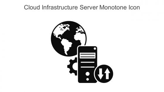 Cloud Infrastructure Server Monotone Icon In Powerpoint Pptx Png And Editable Eps Format