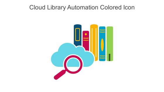 Cloud Library Automation Colored Icon In Powerpoint Pptx Png And Editable Eps Format
