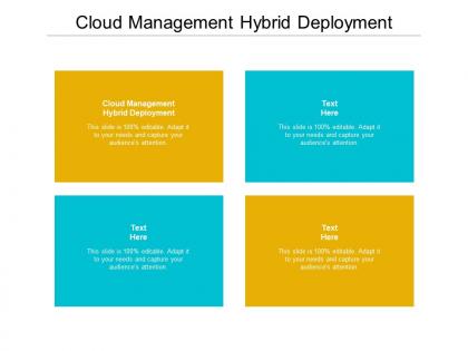 Cloud management hybrid deployment ppt powerpoint presentation pictures aids cpb