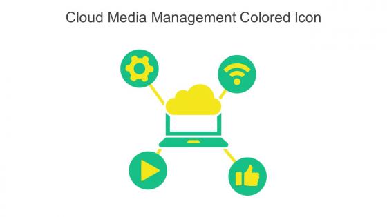Cloud Media Management Colored Icon In Powerpoint Pptx Png And Editable Eps Format