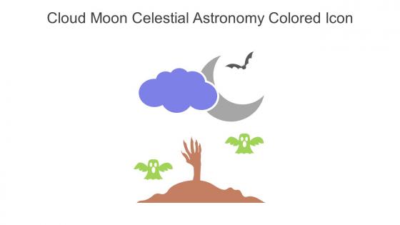 Cloud Moon Celestial Astronomy Colored Icon In Powerpoint Pptx Png And Editable Eps Format