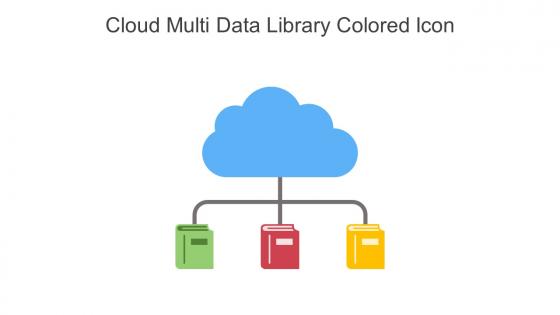 Cloud Multi Data Library Colored Icon In Powerpoint Pptx Png And Editable Eps Format