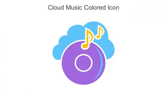 Cloud Music Colored Icon In Powerpoint Pptx Png And Editable Eps Format