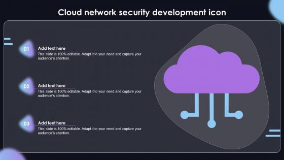Cloud Network Security Development Icon