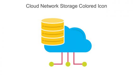 Cloud Network Storage Colored Icon In Powerpoint Pptx Png And Editable Eps Format