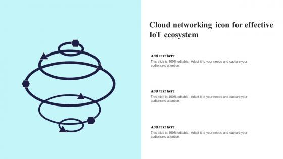 Cloud Networking Icon For Effective Iot Ecosystem