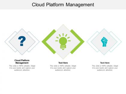 Cloud platform management ppt powerpoint presentation gallery introduction cpb