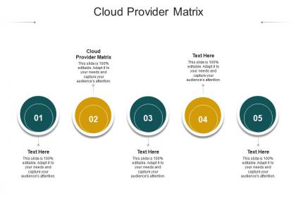 Cloud provider matrix ppt powerpoint presentation pictures microsoft cpb