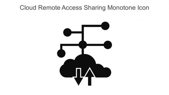 Cloud Remote Access Sharing Monotone Icon In Powerpoint Pptx Png And Editable Eps Format