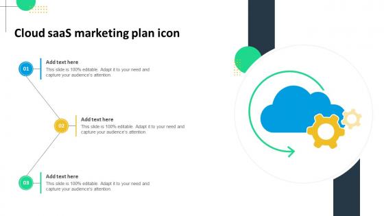 Cloud SaaS Marketing Plan Icon