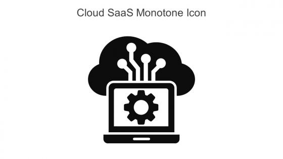 Cloud Saas Monotone Icon In Powerpoint Pptx Png And Editable Eps Format