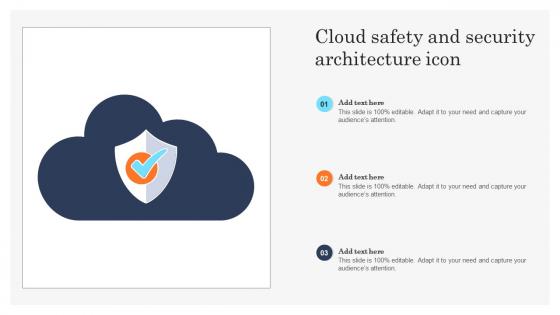 Cloud Safety And Security Architecture Icon