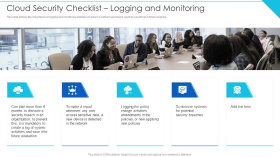Cloud Security Checklist Logging And Monitoring Cloud Information Security
