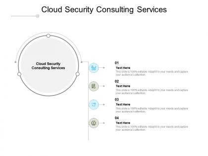 Cloud security consulting services ppt powerpoint presentation professional cpb