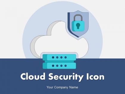Cloud Security Icon Security Computing Data Protection Digital Access
