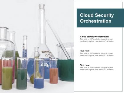 Cloud security orchestration ppt powerpoint presentation layouts guidelines cpb