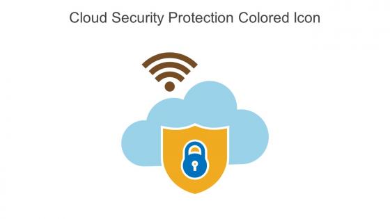 Cloud Security Protection Colored Icon In Powerpoint Pptx Png And Editable Eps Format