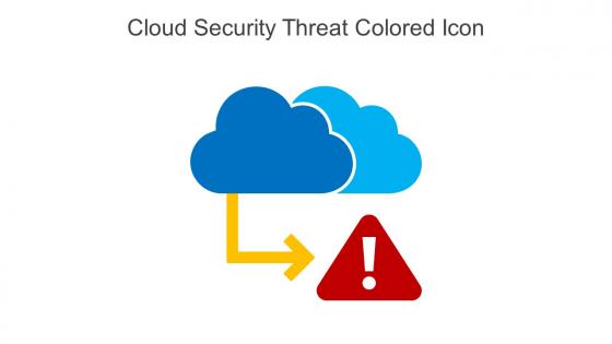 Cloud Security Threat Colored Icon In Powerpoint Pptx Png And Editable Eps Format