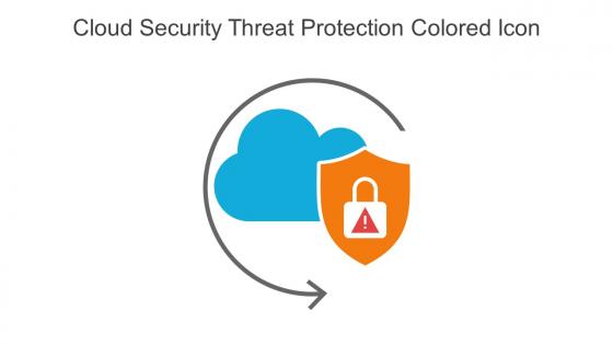 Cloud Security Threat Protection Colored Icon In Powerpoint Pptx Png And Editable Eps Format