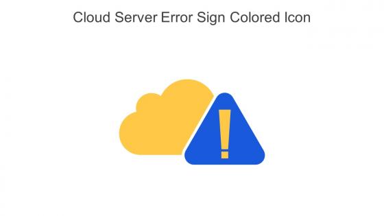 Cloud Server Error Sign Colored Icon In Powerpoint Pptx Png And Editable Eps Format