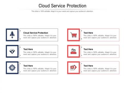 Cloud service protection ppt powerpoint presentation layouts format ideas cpb