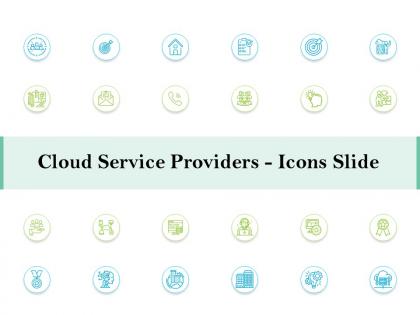 Cloud service providers icons slide ppt powerpoint slides background image