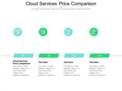 Cloud services price comparison ppt powerpoint presentation infographic template design ideas cpb