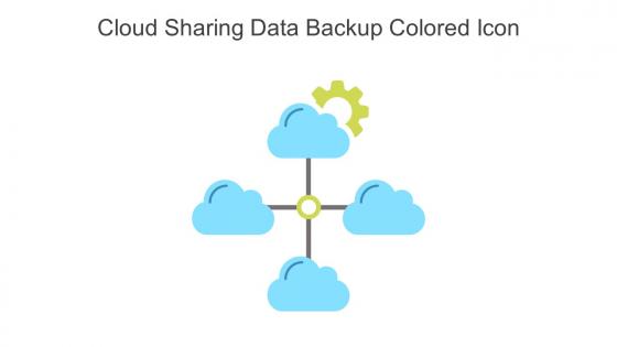 Cloud Sharing Data Backup Colored Icon In Powerpoint Pptx Png And Editable Eps Format