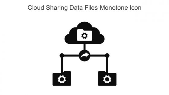 Cloud Sharing Data Files Monotone Icon In Powerpoint Pptx Png And Editable Eps Format