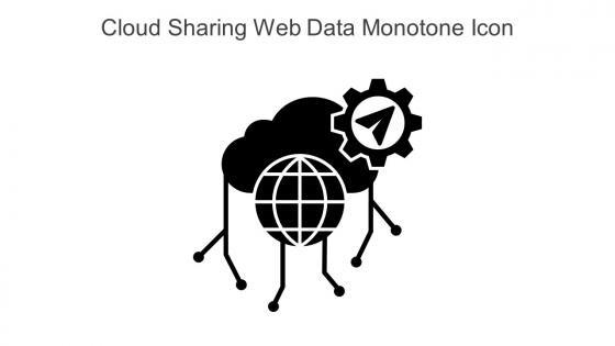 Cloud Sharing Web Data Monotone Icon In Powerpoint Pptx Png And Editable Eps Format