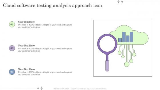 Cloud Software Testing Analysis Approach Icon