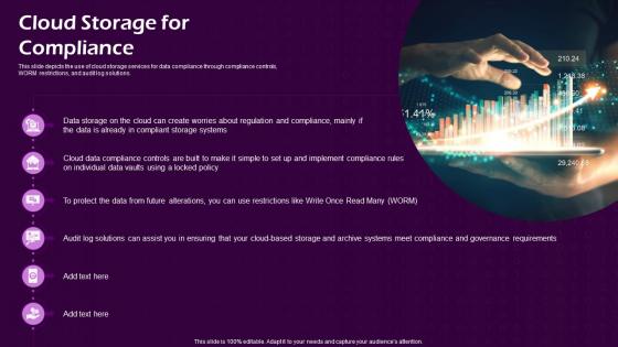 Cloud Storage For Compliance Virtual Cloud IT Ppt Slides Background Designs