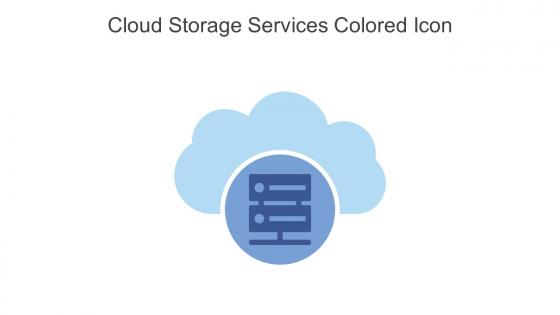 Cloud Storage Services Colored Icon In Powerpoint Pptx Png And Editable Eps Format