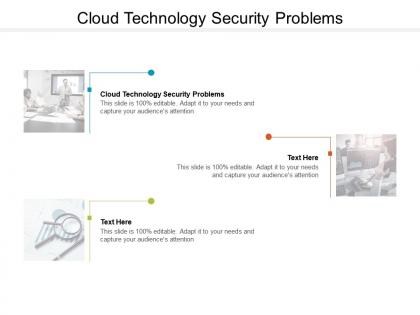 Cloud technology security problems ppt powerpoint presentation inspiration shapes cpb