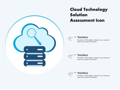 Cloud technology solution assessment icon