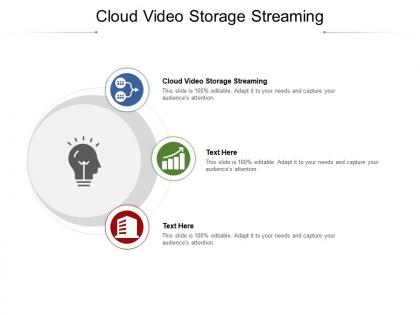 Cloud video storage streaming ppt powerpoint presentation pictures display cpb