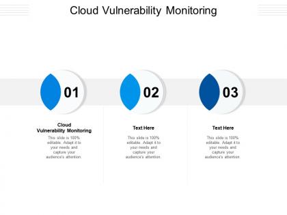 Cloud vulnerability monitoring ppt powerpoint presentation infographic template topics cpb