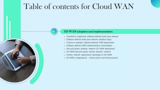 Cloud WAN Table Of Contents Ppt Guidelines