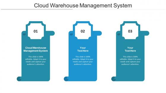 Cloud warehouse management system ppt powerpoint presentation styles tips cpb