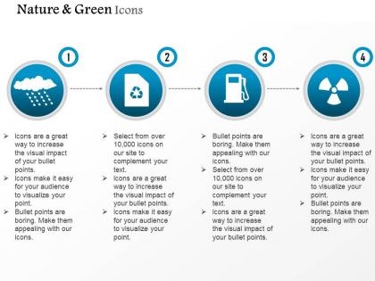 Cloud with recycle petrol pump for green energy and nature editable icons