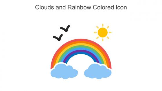 Clouds And Rainbow Colored Icon In Powerpoint Pptx Png And Editable Eps Format