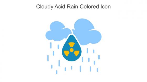 Cloudy Acid Rain Colored Icon In Powerpoint Pptx Png And Editable Eps Format