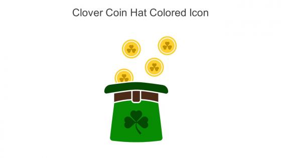 Clover Coin Hat Colored Icon In Powerpoint Pptx Png And Editable Eps Format