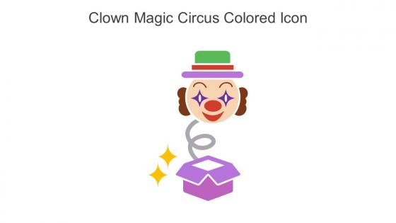 Clown Magic Circus Colored Icon In Powerpoint Pptx Png And Editable Eps Format
