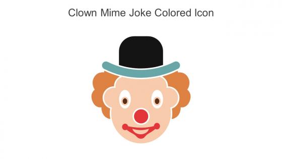 Clown Mime Joke Colored Icon In Powerpoint Pptx Png And Editable Eps Format