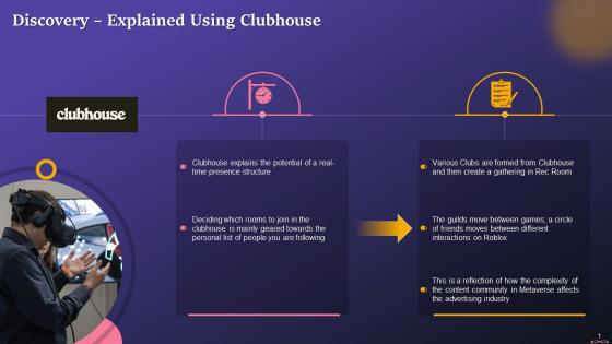 Clubhouse Use Case Disrupting Real Time Value Concept Training Ppt