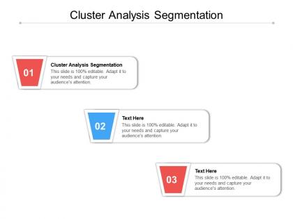 Cluster analysis segmentation ppt powerpoint presentation styles pictures cpb