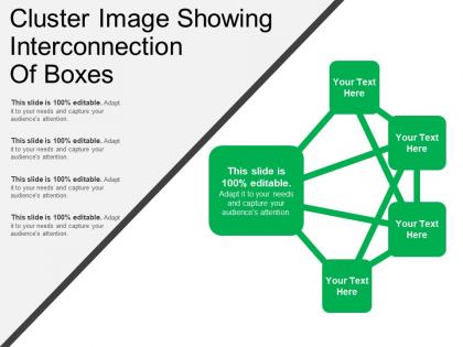 Cluster image showing interconnection of boxes
