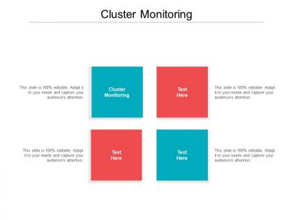 Cluster monitoring ppt powerpoint presentation pictures example cpb